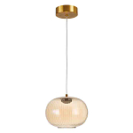 Подвесной светильник с янтарным рифленым стеклянным плафоном Ferm Living варинант исполнения - 2 | Loft Concept в Санкт-петербурге