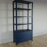 Стеллаж со стеклянными полками Elsa Dreams Blue варинант исполнения - 7 | Loft Concept в Санкт-петербурге