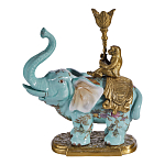 Подсвечник в виде слона из фарфора с бронзовыми элементами Elephant in the Garden of Eden варинант исполнения - 1 | Loft Concept в Санкт-петербурге