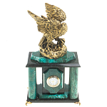 Часы настольные из натурального камня с декором в виде орла Eagle Stone Clock варинант исполнения - 5 | Loft Concept в Санкт-петербурге