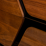 Высокий комод с узором из шпона на фасаде Sahara варинант исполнения - 5 | Loft Concept в Санкт-петербурге