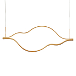 Подвесной светильник волнообразный изогнутый на двух тросах 103 см Spiral Lighting варинант исполнения - 1 | Loft Concept в Санкт-петербурге