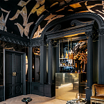 Обои ручная роспись в стиле Арт-деко Symphony Original colourway on Flint silk dupion варинант исполнения - 4 | Loft Concept в Санкт-петербурге