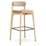 Барный стул из массива ясеня Elegant Ash Shape варинант исполнения - 3 | Loft Concept в Санкт-петербурге