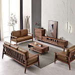 Тумба под телевизориз массива дерева TV Stand made of Walnut Wood варинант исполнения - 4 | Loft Concept в Санкт-петербурге