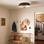 Подвесной светильник с конусовидным металлическим абажуром черного цвета Kichler варинант исполнения - 19 | Loft Concept в Санкт-петербурге