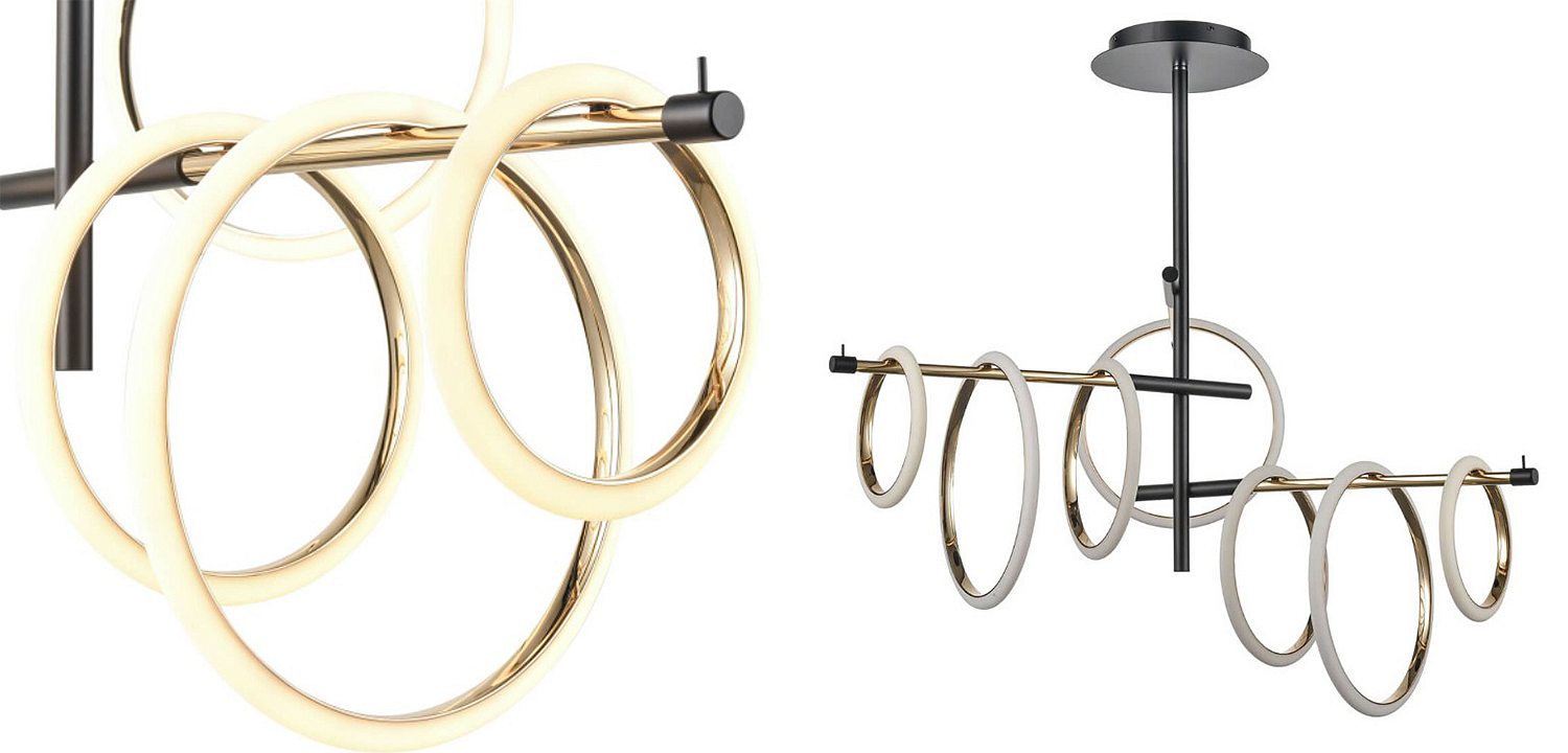 Люстра Jessenia Rings Chandelier 7 Люстра Jessenia Rings Chandelier 7 - Loft-Concept в Санкт-петербурге