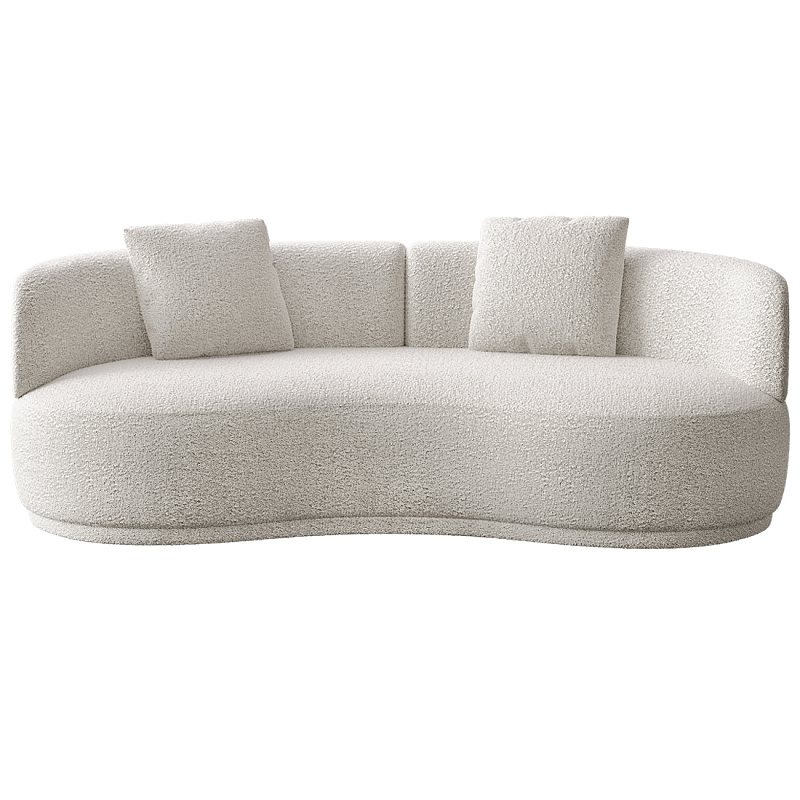 Двухместный диван Calypso Молочный в Санкт-петербурге | Loft Concept 