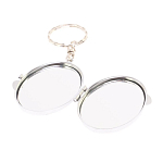 Зеркало брелок карманное двухстороннее из натурального камня Оникс Silver Stone Mirrors варинант исполнения - 3 | Loft Concept в Санкт-петербурге