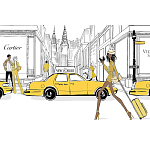 Megan Hess. New york: through a fashion eye варинант исполнения - 2 | Loft Concept в Санкт-петербурге