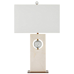 Настольная лампа из мрамора с тканевым прямоугольным абажуром Eternity варинант исполнения - 5 | Loft Concept в Санкт-петербурге