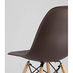Пластиковый стул на ножках из массива бука Eames Brown варинант исполнения - 3 | Loft Concept в Санкт-петербурге