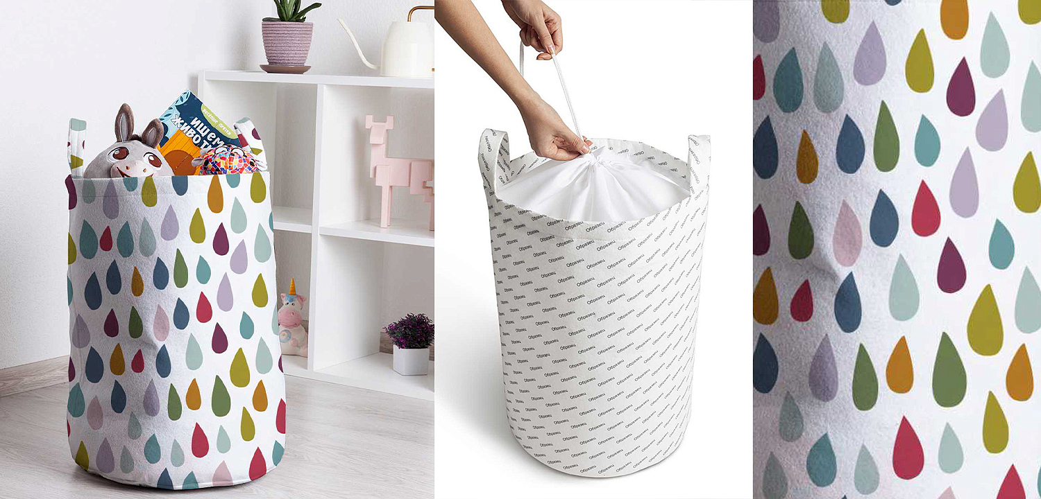 Корзина Drops Pattern Basket Корзина Drops Pattern Basket - Loft-Concept в Санкт-петербурге