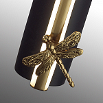 Бра с круглым плафоном из алебастра и бронзовой декоративной стрекозой 45 Alaris  варинант исполнения - 7 | Loft Concept в Санкт-петербурге