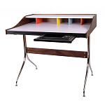 Письменный стол с 2-мя чёрными выдвижными ящиками и нишей с цветными разделителями Ballan варинант исполнения - 1 | Loft Concept в Санкт-петербурге