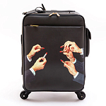 Чемодан дорожный SELETTI Travel Kit Trolley Lipstick Black варинант исполнения - 1 | Loft Concept в Санкт-петербурге