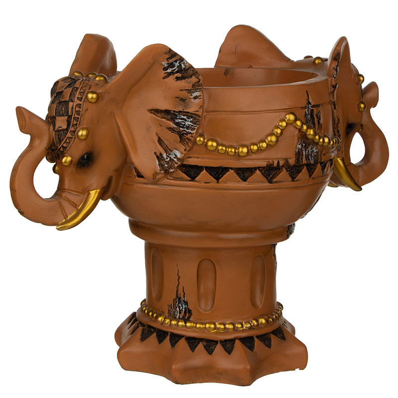 Кашпо Elephant Symbol Коричневый в Санкт-петербурге | Loft Concept 