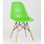 Пластиковый стул на ножках из массива бука Eames Light Green варинант исполнения - 1 | Loft Concept в Санкт-петербурге