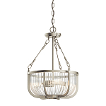 Люстра подвесная с чашеобразным плафоном из прозрачных стеклянных прутьев Kichler варинант исполнения - 1 | Loft Concept в Санкт-петербурге