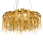 Люстра круглая подвесная с металлическими дугами и длинными цепочками 80 см Atlantis Chain варинант исполнения - 15 | Loft Concept в Санкт-петербурге