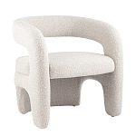 Кресло дизайнерское для лаунж зоны жемчужного цвета Pearl Lounge варинант исполнения - 10 | Loft Concept в Санкт-петербурге