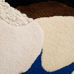 Ковер ручной работы Electric blue and popcorn варинант исполнения - 2 | Loft Concept в Санкт-петербурге