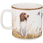 Кружка из фарфора с изображением фазанов и собаки 400 мл Hunting Porcelain Collection варинант исполнения - 1 | Loft Concept в Санкт-петербурге