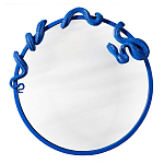 Зеркало круглое в синей раме в виде змеи Temptation варинант исполнения - 1 | Loft Concept в Санкт-петербурге