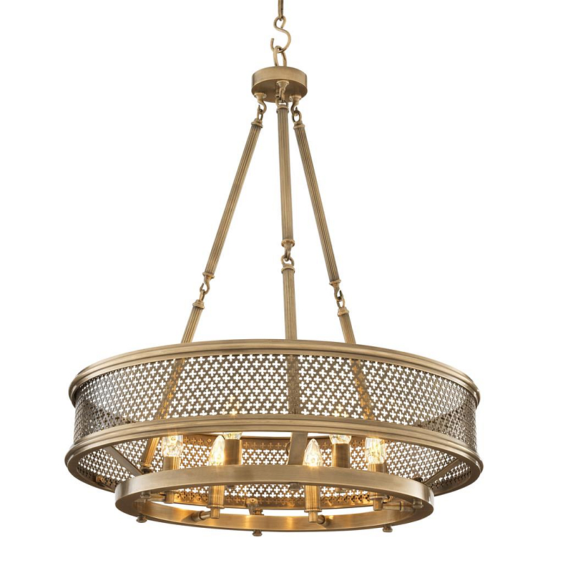 Люстра Eichholtz Chandelier Savoie Латунь Античная полированная в Санкт-петербурге | Loft Concept 