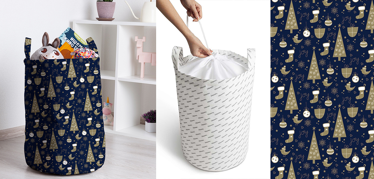 Корзина New Year Pattern Basket Корзина New Year Pattern Basket - Loft-Concept в Санкт-петербурге