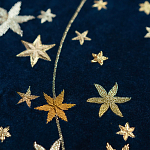 Обои с вышивкой ручной работы Cosmos Original colourway on velvet варинант исполнения - 2 | Loft Concept в Санкт-петербурге