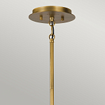 Люстра цвета латунь с 6-ю лампами свечами внутри цилиндрического абажура из черных металлических реек Kichler варинант исполнения - 4 | Loft Concept в Санкт-петербурге