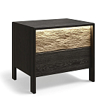 Тумба 2 ящика с подсветкой на рельефном фасаде Warm Industrial варинант исполнения - 4 | Loft Concept в Санкт-петербурге