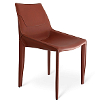 Стул коричневый из искуственной кожи на 4-х ножках Enigma Brown варинант исполнения - 1 | Loft Concept в Санкт-петербурге