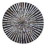 Столик с инкрустацией с перламутровым узором Dominic Black варинант исполнения - 2 | Loft Concept в Санкт-петербурге