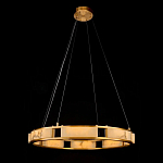 Люстра в виде кольца из натурального камня Golden Alavastor варинант исполнения - 1 | Loft Concept в Санкт-петербурге