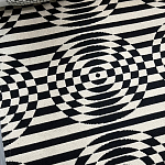 Мебельная ткань Жаккард черно-белый принт 145 см T3-78 варинант исполнения - 1 | Loft Concept в Санкт-петербурге