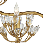 Торшер золотой в виде растения Golden Flower Glade варинант исполнения - 1 | Loft Concept в Санкт-петербурге