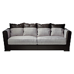 Элитарный современный диван Birmingham с кожаными вставками  варинант исполнения - 1 | Loft Concept в Санкт-петербурге