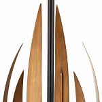 Торшер с основанием в виде стебля с листьями и тканевым абажуром Flowing Leaves варинант исполнения - 2 | Loft Concept в Санкт-петербурге