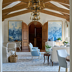 Обои ручная роспись Le Brésil Mer Bleue варинант исполнения - 4 | Loft Concept в Санкт-петербурге