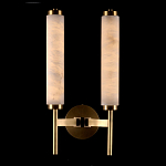 Бра с 2-мя цилиндрическими каменными плафонами Wand of Light варинант исполнения - 1 | Loft Concept в Санкт-петербурге