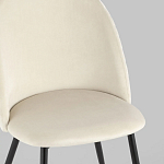 Мягкий стул в бежевом велюре Miruna Chair варинант исполнения - 7 | Loft Concept в Санкт-петербурге