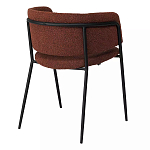 Стул полукруглый мягкий с буклированной обивкой Chair with Boucle Upholstery варинант исполнения - 7 | Loft Concept в Санкт-петербурге