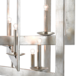 Люстра серебряная из пересекающихся квадратных элементов Intersecting Squares  варинант исполнения - 1 | Loft Concept в Санкт-петербурге