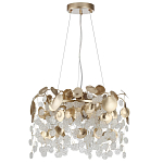 Люстра с декоративными подвесками из прозрачного стекла в форме монеток FAIRYTREE Light варинант исполнения - 2 | Loft Concept в Санкт-петербурге