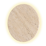 Бра с круглым плафоном из травертина Shaw Marble Lighting варинант исполнения - 3 | Loft Concept в Санкт-петербурге
