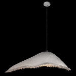 Подвесной светильник с асимметричным волнообразным абажуром и фактурной бахромой по краю Tactile Line варинант исполнения - 13 | Loft Concept в Санкт-петербурге