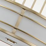 Подвесной светильник цвета латунь с белым матовым плафоном с геометрическим рисунком Feiss варинант исполнения - 5 | Loft Concept в Санкт-петербурге