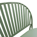 Зелёная скамья из стали Goodwin Metal Bench Green варинант исполнения - 6 | Loft Concept в Санкт-петербурге